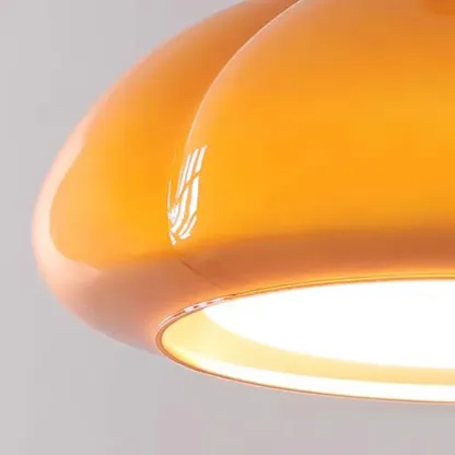 Modern Gold Glass Semi Flush Ceiling Light for Living Room Image - 15