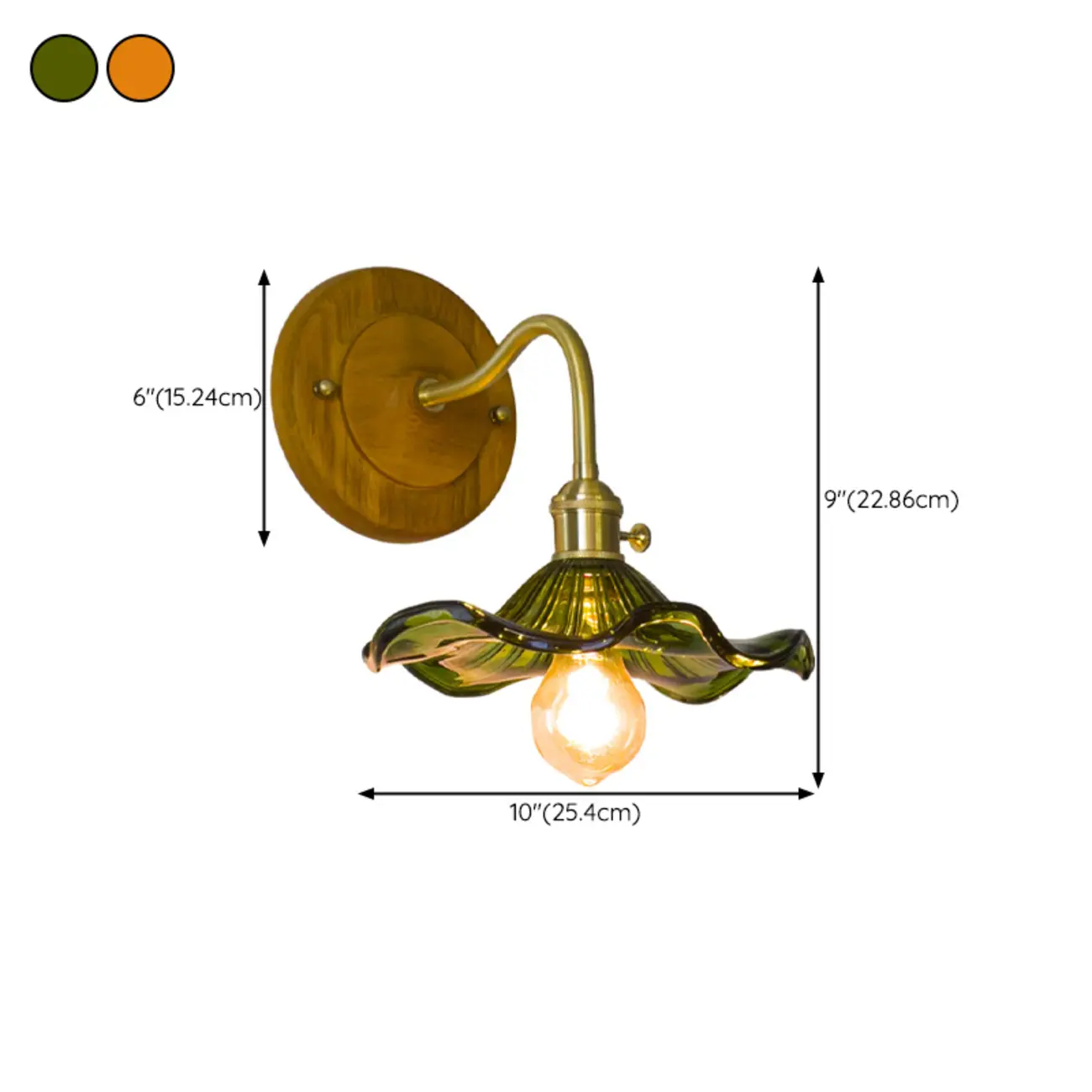 Vintage Wall Sconce with Floral Glass Shade for Indoor Space | homeyfad