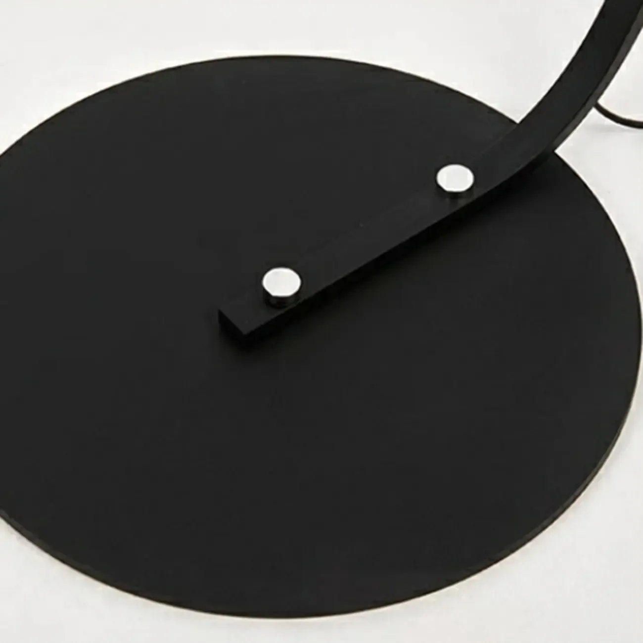 Modern Fabric Arc Floor Lamp for Living Room, Black Image - 8