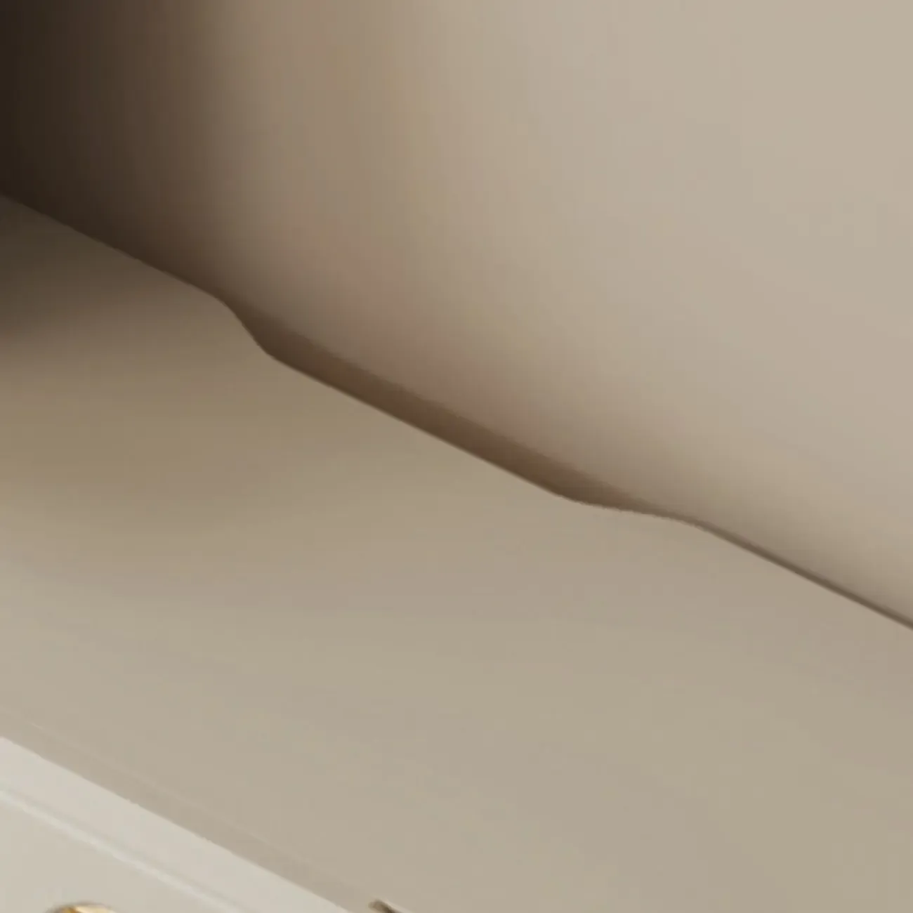 Minimalist Wooden Floating TV Stand with Lighting & Drawers Image - 8