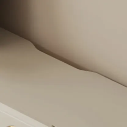 Minimalist Wooden Floating TV Stand with Lighting & Drawers Image - 8