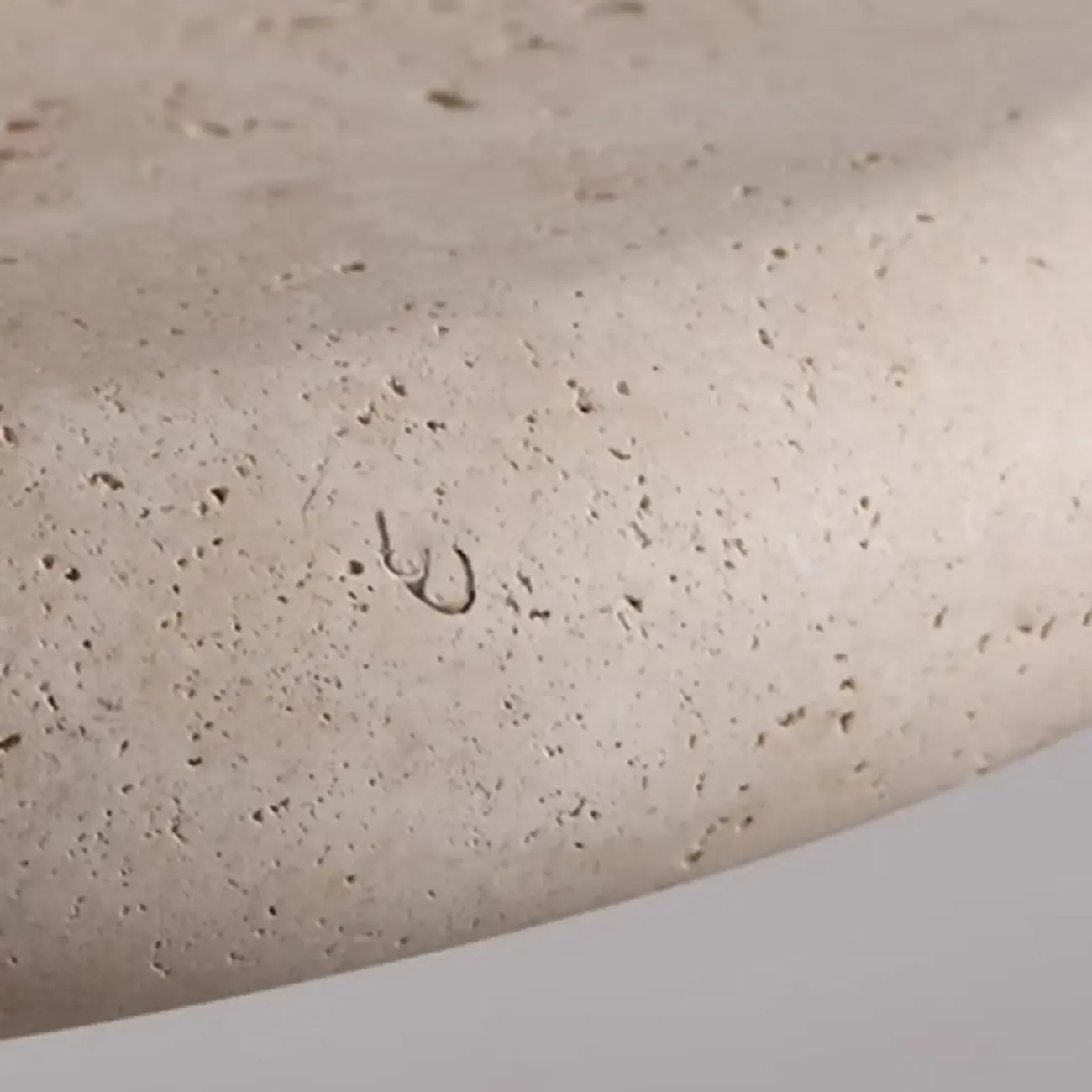 Gray Drum Stone Simplicity Adjustable Height Pendant Lighting Image - 5