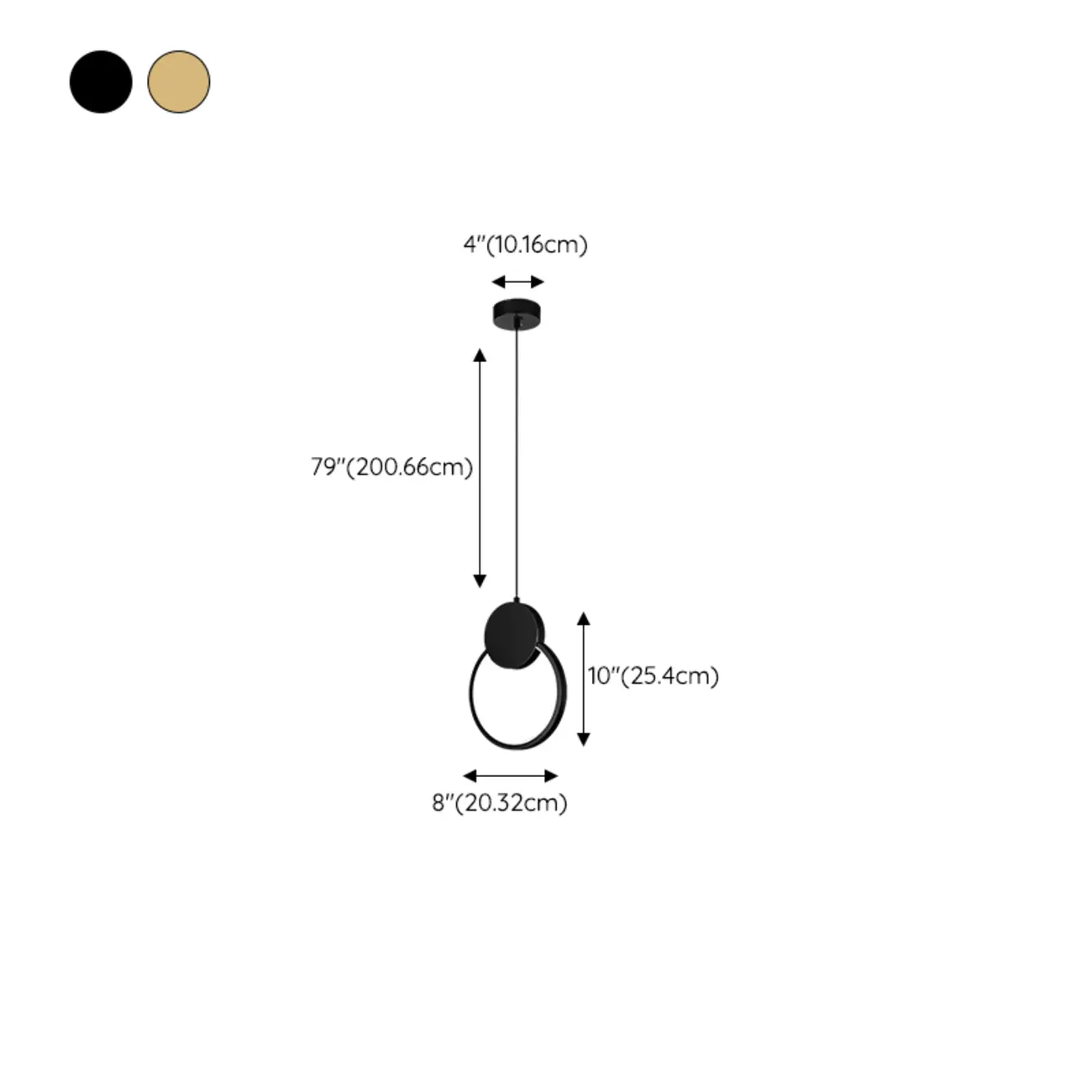 Stylish Geometric LED 79" Pendant Hanging Light Fixture 	 #size