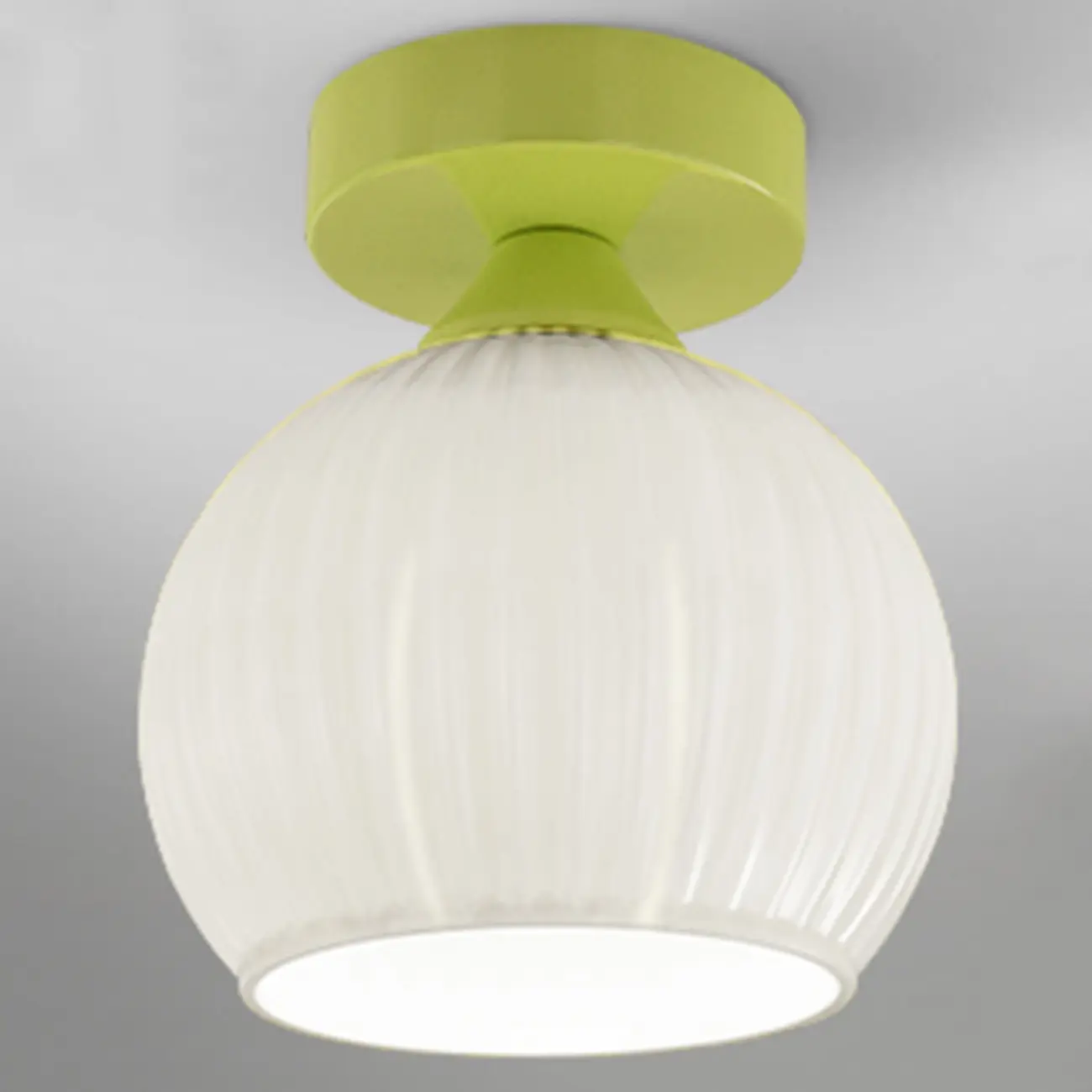 Modern Glass Semi-Flush LED Ceiling Light for Living Room Image - 5 | homeyfad