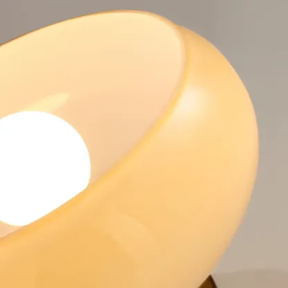 Modern Glass Semi-Flush LED Ceiling Light for Living Room Image - 11