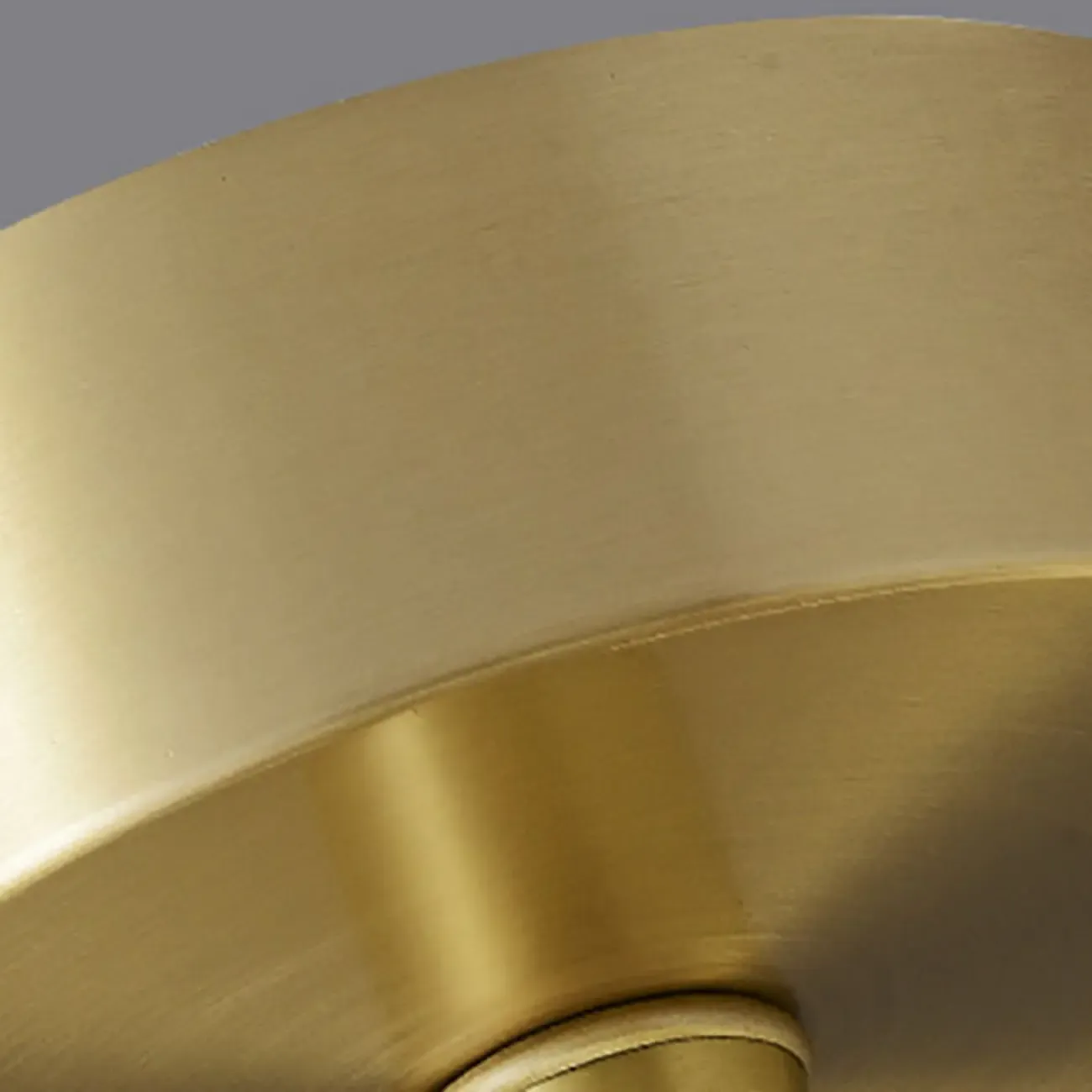 Contemporary Alabaster Round Brass Pendant Chandelier Image - 12