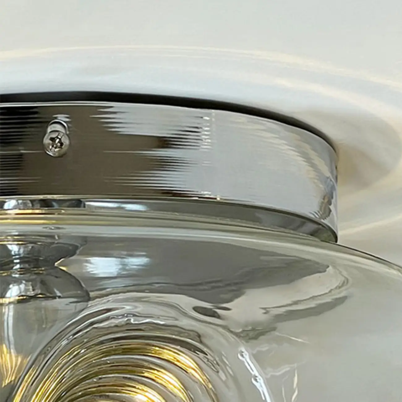 Contemporary Glass Clear Round Wall Sconce Image - 13 | homeyfad