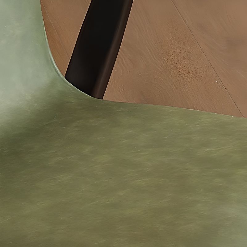 Oak wood Faux Leather Mid-Century Arm Chair  | homeyfad