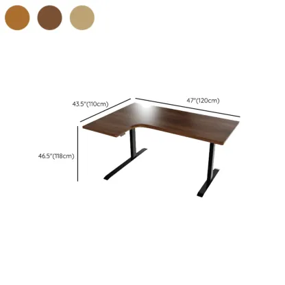 71in L-Shaped Wood Adjustable Standing Desk #size