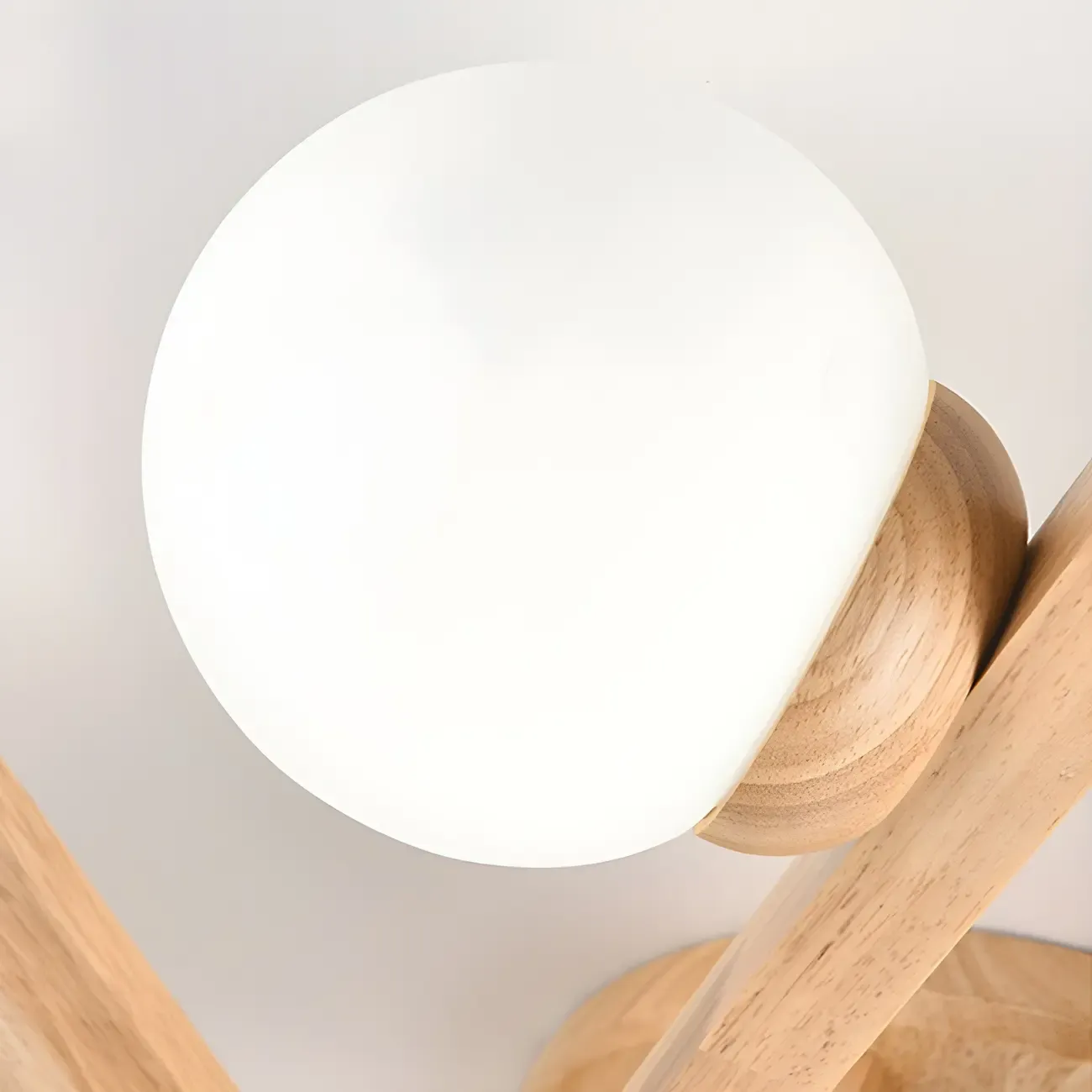 Modern Glass Shade LED Semi Flush Ceiling Light for Living Room Image - 14