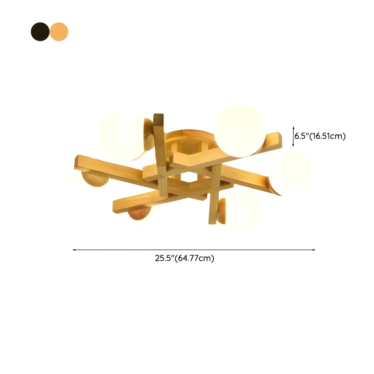 Modern Glass Shade LED Semi Flush Ceiling Light for Living Room Image - 19 | homeyfad