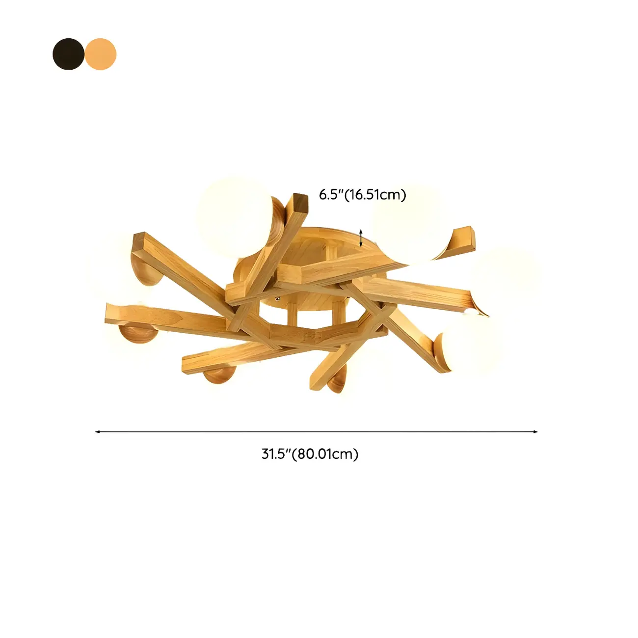 Modern Glass Shade LED Semi Flush Ceiling Light for Living Room Image - 20 | homeyfad