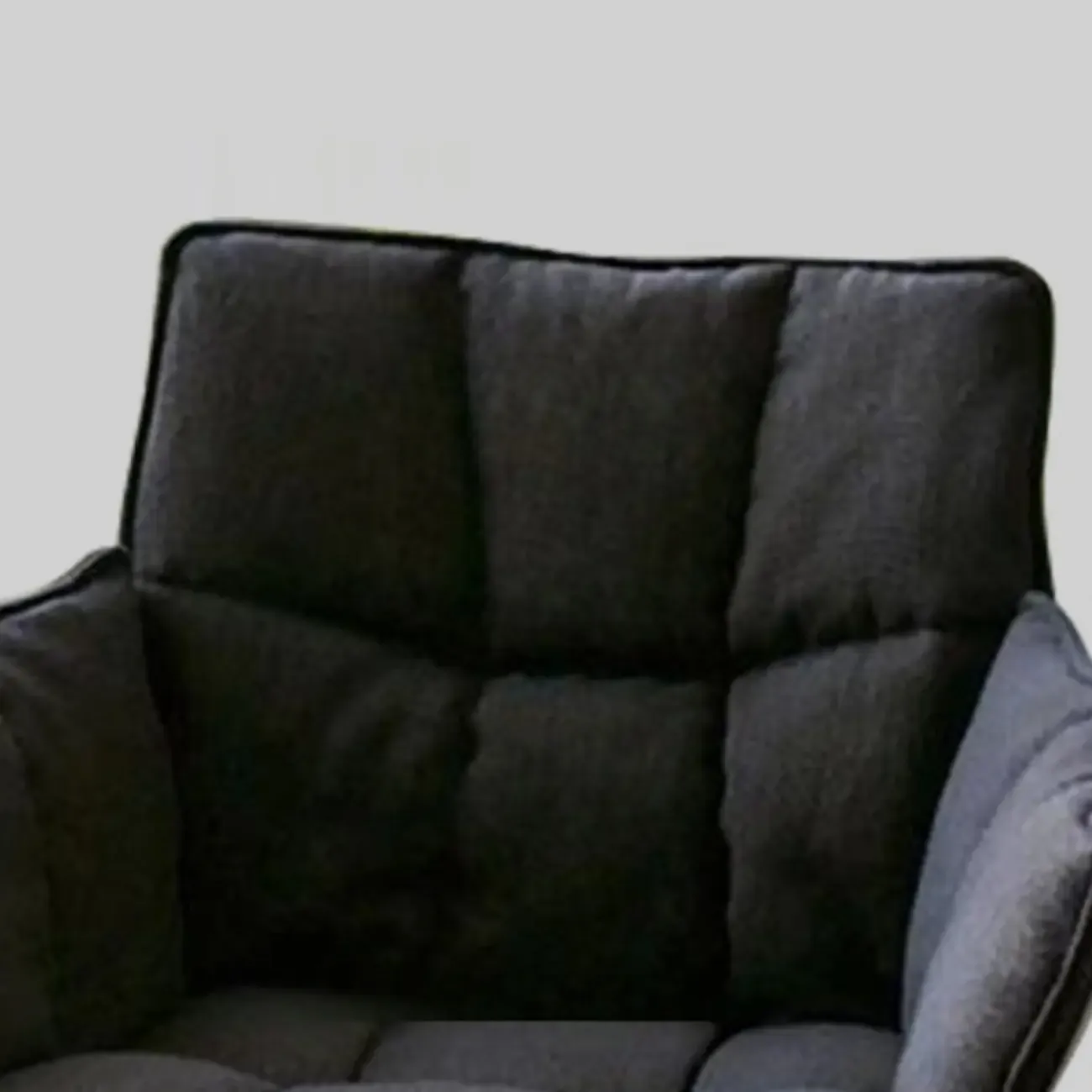 Swivel Modern Faux Leather Armrest Dining Chair Low Bak Image - 13