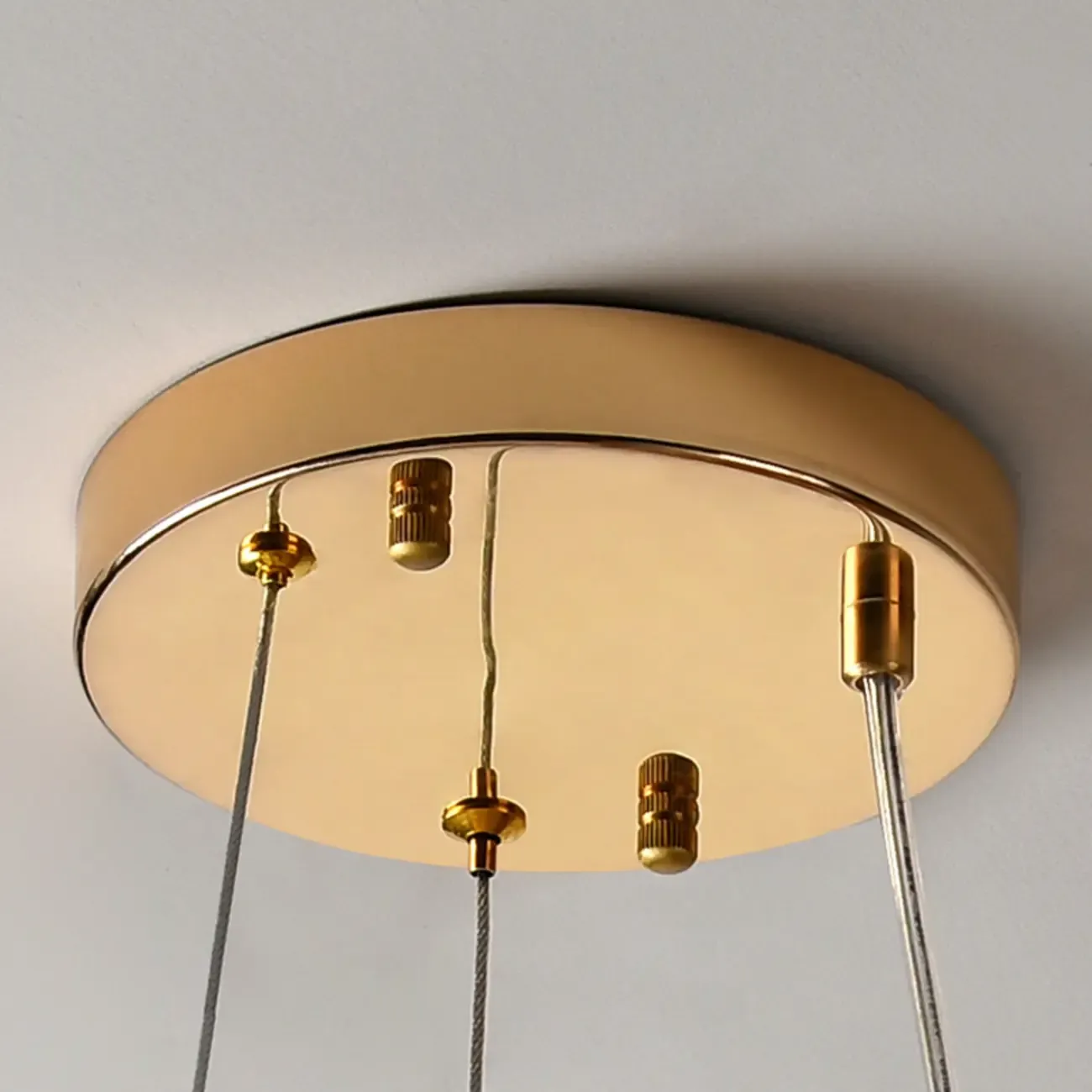 Gold Crystal Spherical Glass Modern Chandelier Light Image - 13