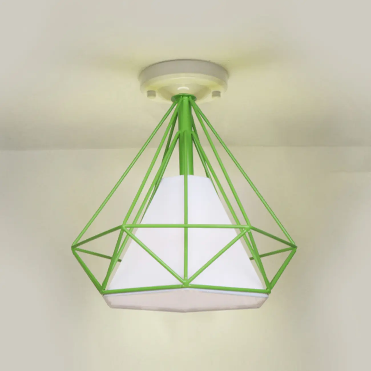 10.5" Mini Fabric Semi Flush LED Ceiling Light for Hallway | homeyfad