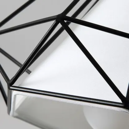 10.5" Mini Fabric Semi Flush LED Ceiling Light for Hallway