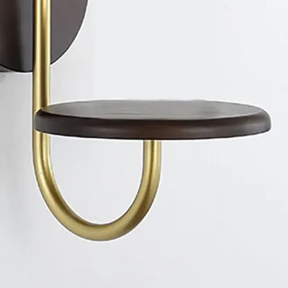 Modern Wood and Glass Wall Sconce for Indoor Decor Image - 10