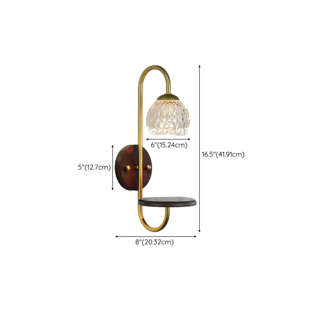 Modern Wood and Glass Wall Sconce for Indoor Decor #size | homeyfad