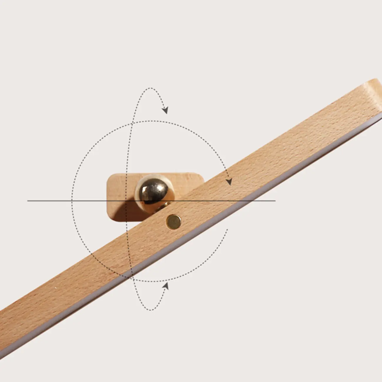 Minimalist Natural Wood Straight LED Vanity Light Image - 9 | homeyfad