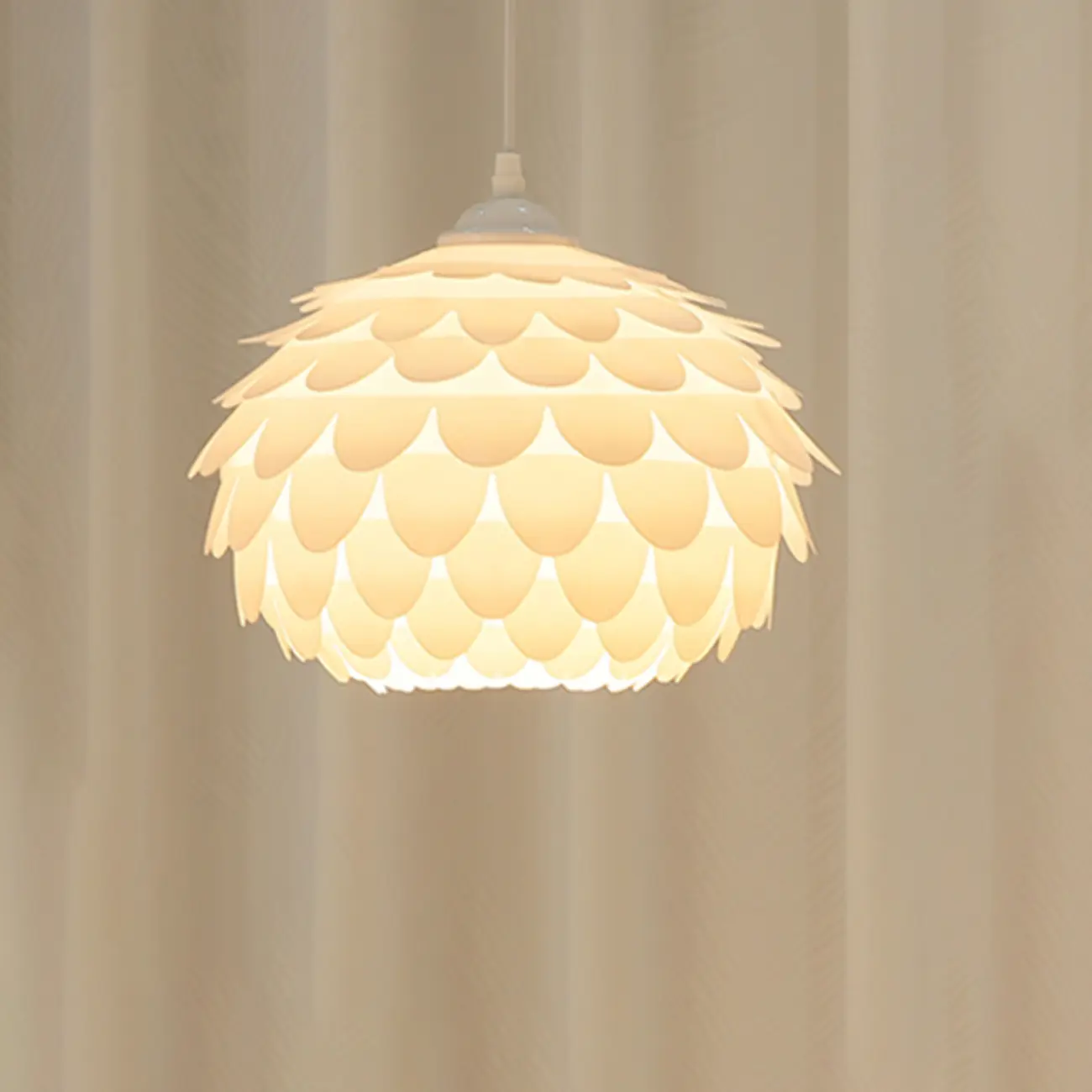 Modern Chrome White Flower Shade Arc Floor Lamp | homeyfad