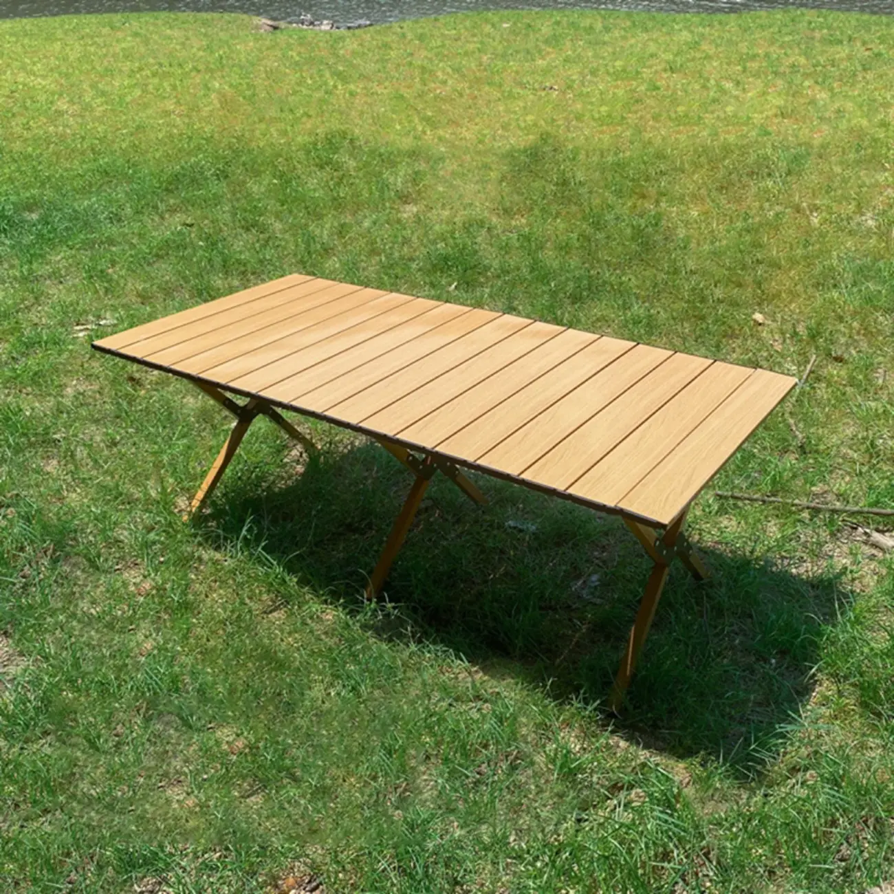 Rectangular Removable Wood Outdoor Dining Table Image - 1 | homeyfad