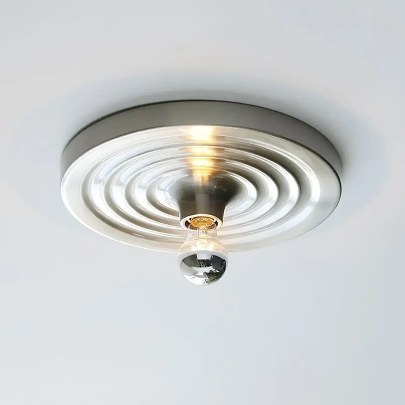 Modish Metallic Multi-Color Round Shadeless Wall Sconce Image - 4