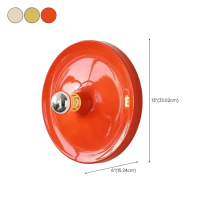 Modish Metallic Multi-Color Round Shadeless Wall Sconce Image - 13