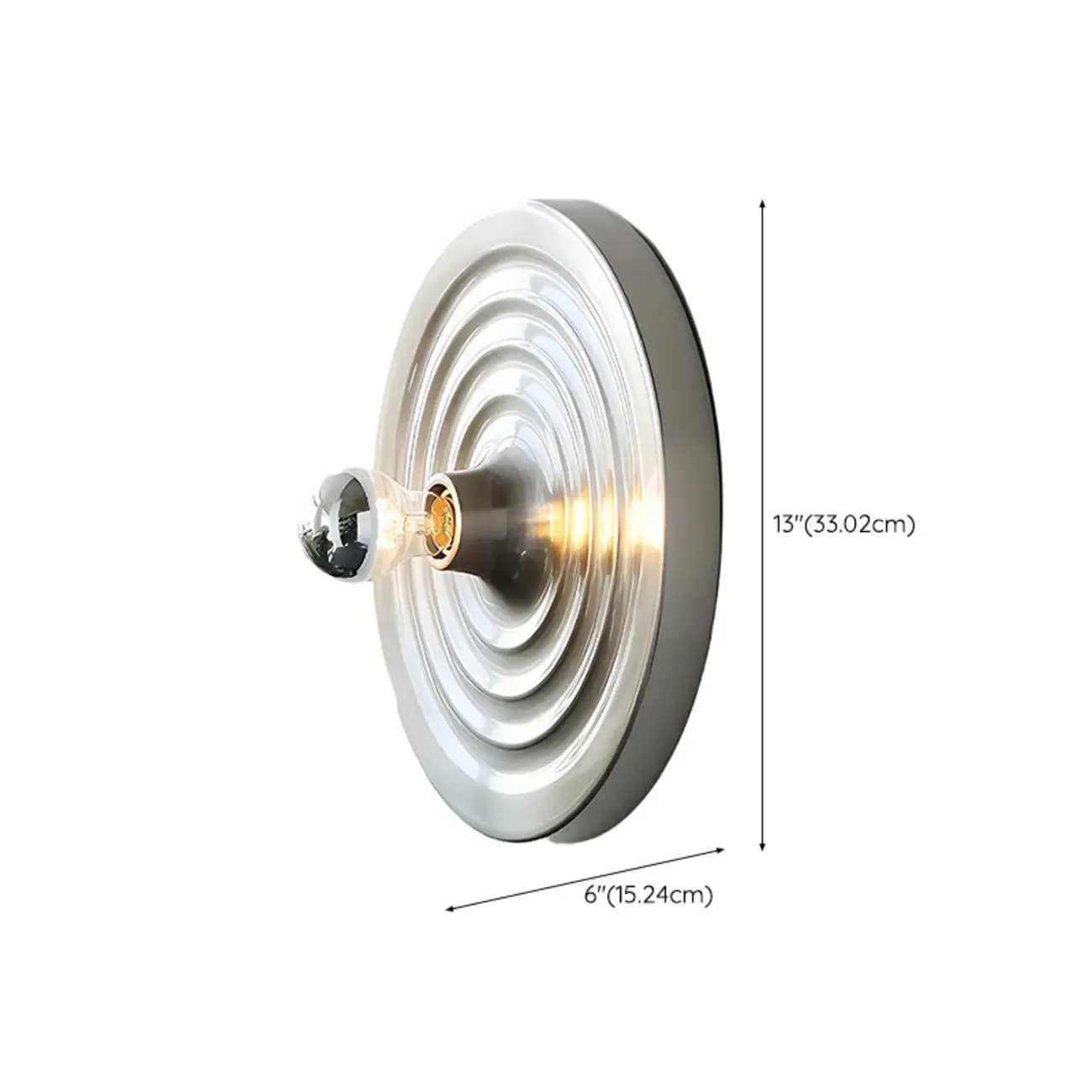 Modish Metallic Multi-Color Round Shadeless Wall Sconce Image - 14