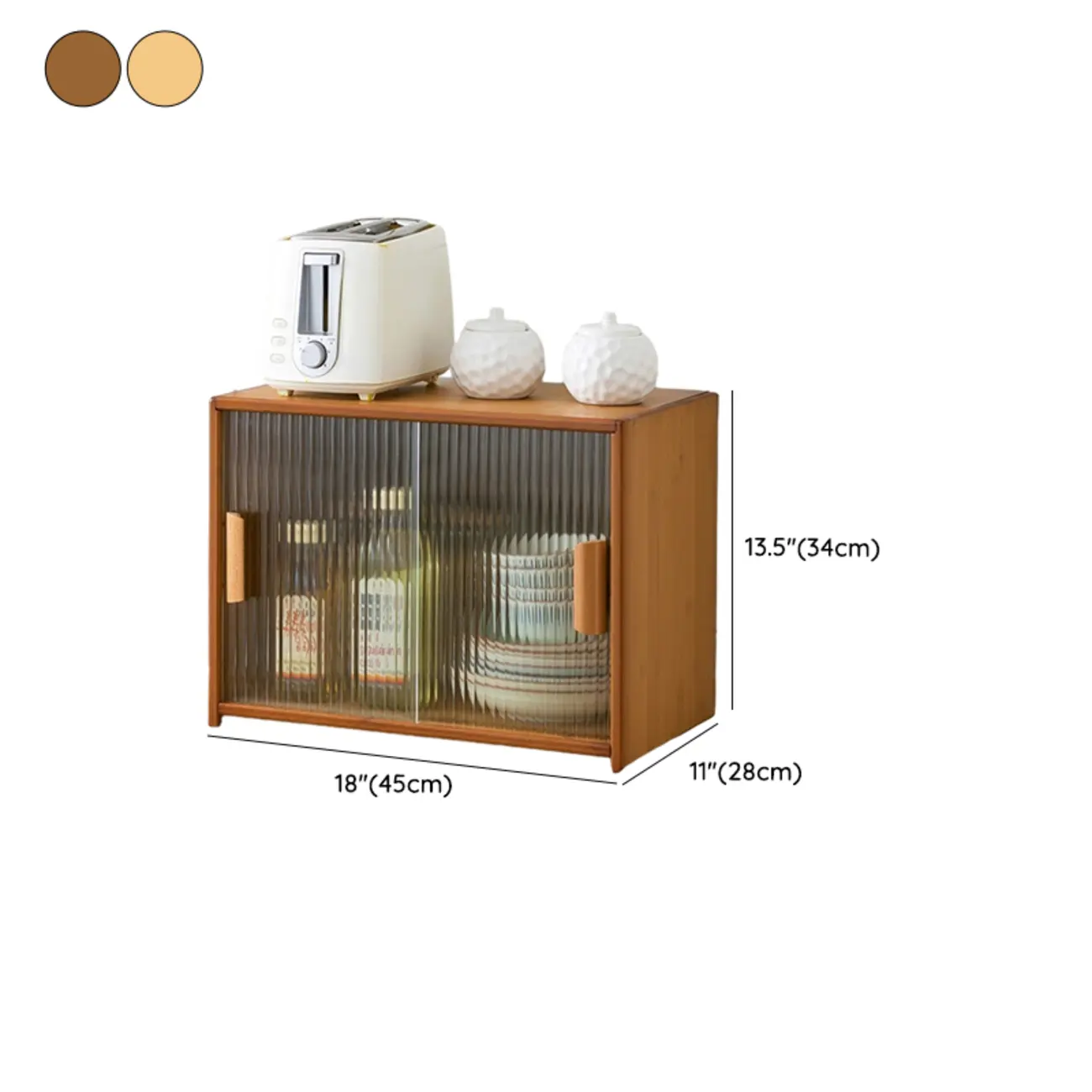 Bamboo Glass Door Display Cabinet for Kitchen #size | homeyfad