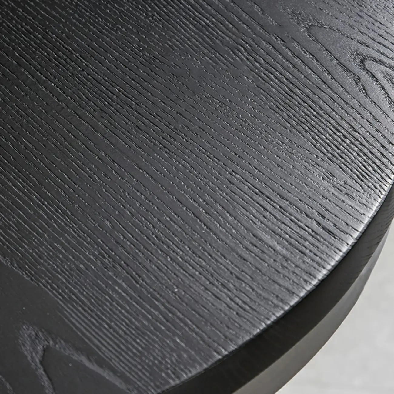 Industrial Black Wood Round Adjustable Height Bar Table Image - 7 | homeyfad