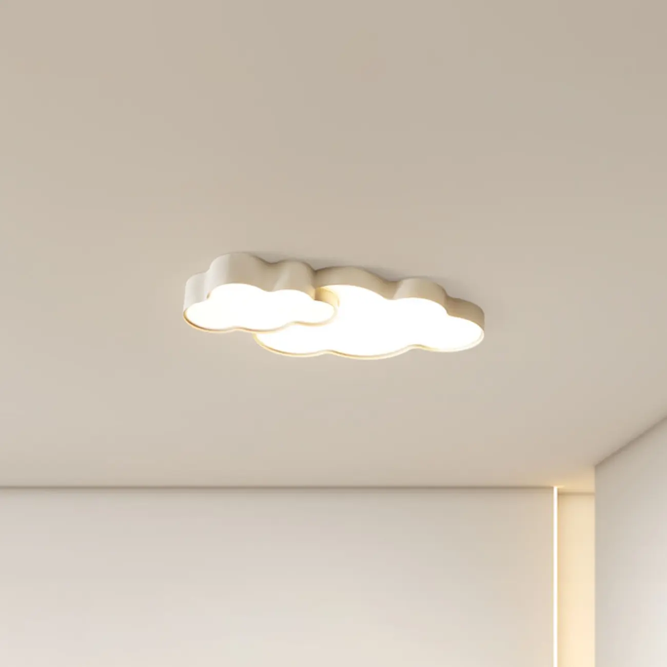 21.5"W Dimmable Cloud LED Ceiling Light for Bedroom Ambiance | homeyfad
