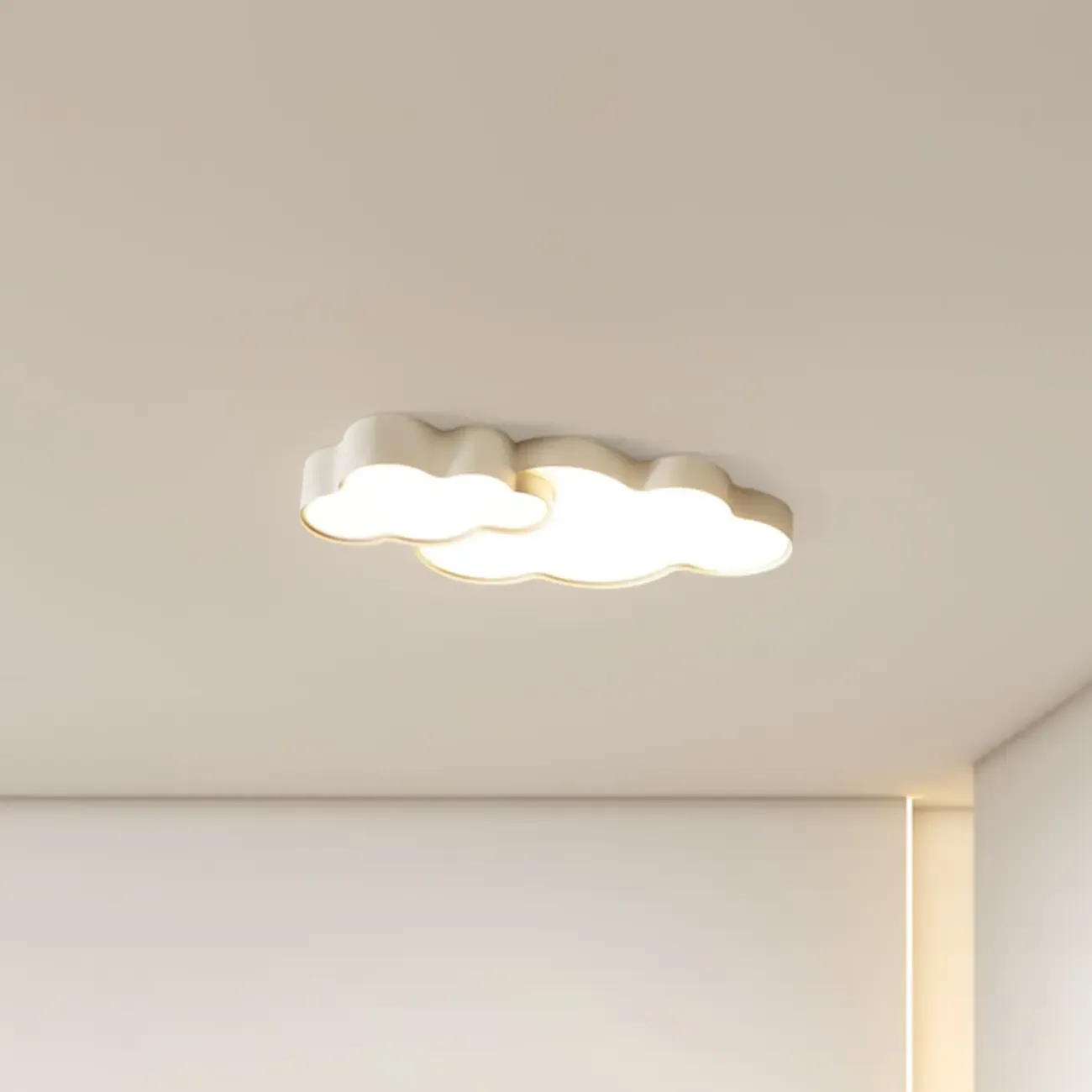 21.5"W Dimmable Cloud LED Ceiling Light for Bedroom Ambiance