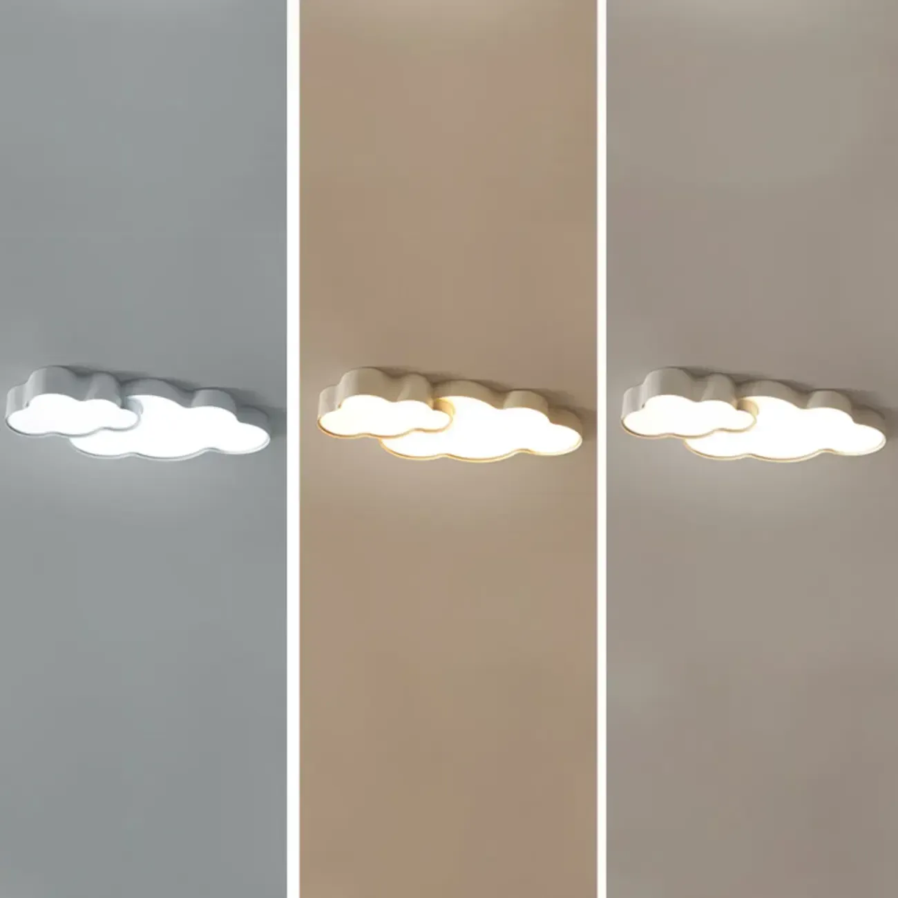 21.5"W Dimmable Cloud LED Ceiling Light for Bedroom Ambiance