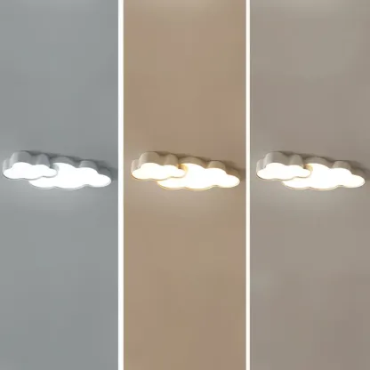 21.5"W Dimmable Cloud LED Ceiling Light for Bedroom Ambiance
