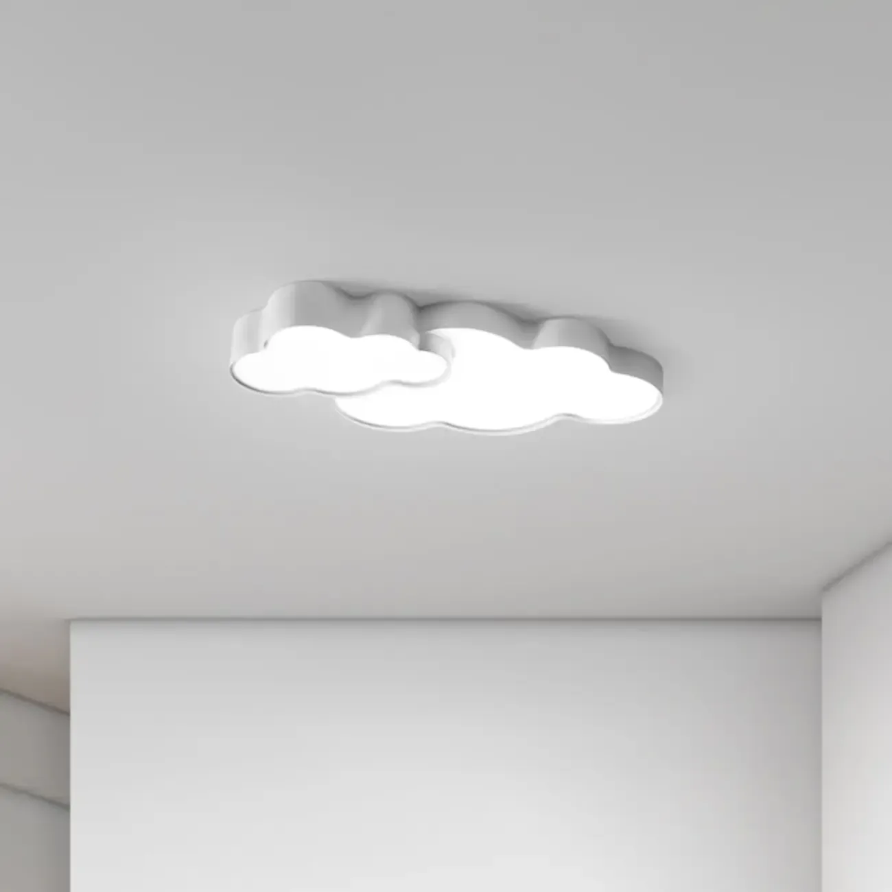 21.5"W Dimmable Cloud LED Ceiling Light for Bedroom Ambiance