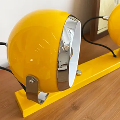 Retro Metal Yellow Red Adjustable Wall Sconce Image - 11