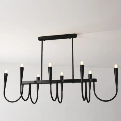 Modern Gold Adjustable Island Pendant Light for Kitchen Image - 10