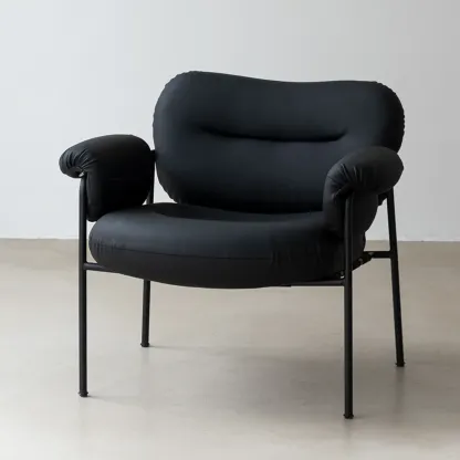 Contemporary Fabric Accent Chair with Tufting for Living Room Image - 11