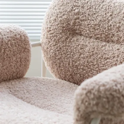 Contemporary Fabric Accent Chair with Tufting for Living Room Image - 16