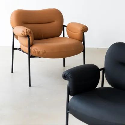 Contemporary Fabric Accent Chair with Tufting for Living Room Image - 23