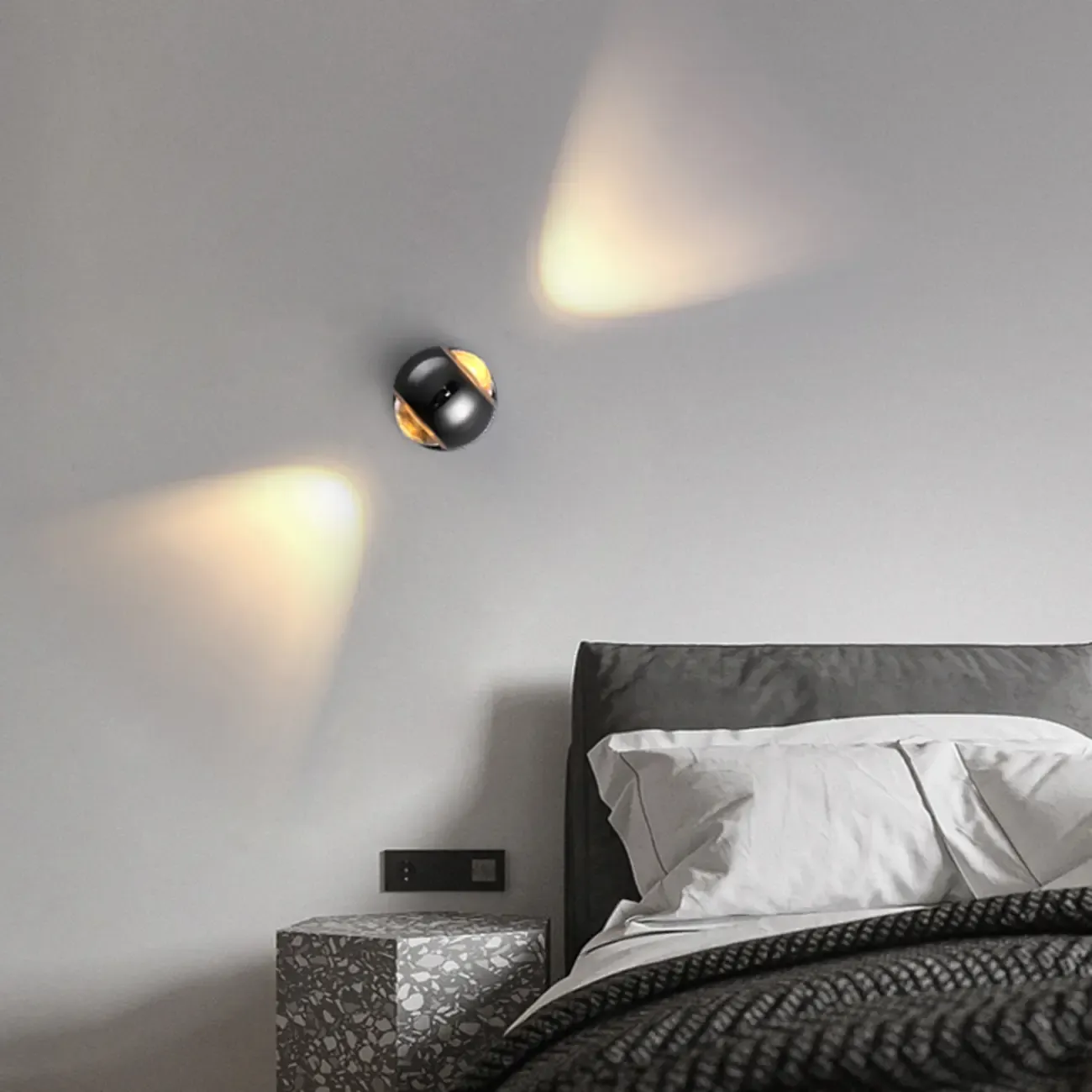 Modern 2-Light Globe Adjustable Wall Sconce Image - 1