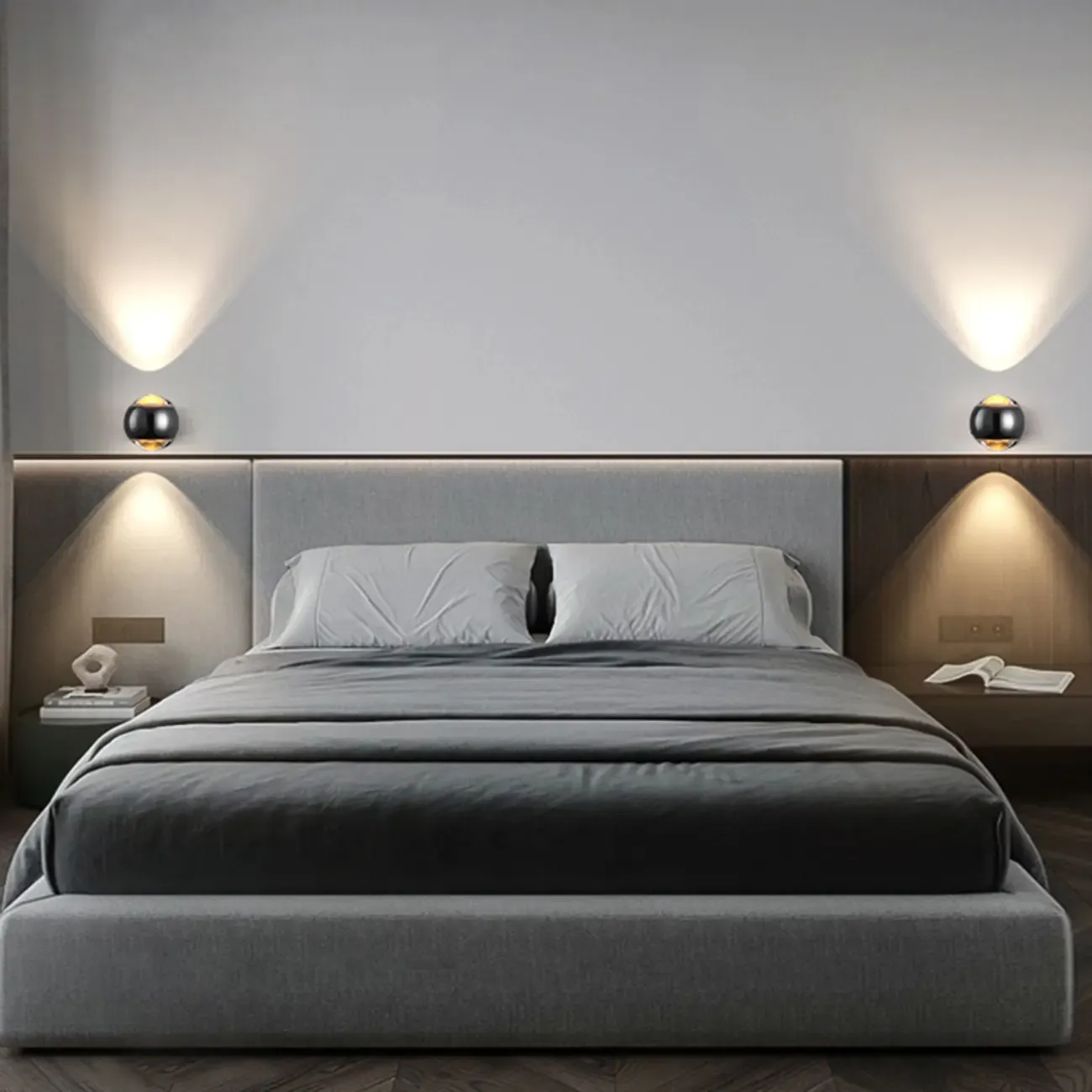 Modern 2-Light Globe Adjustable Wall Sconce Image - 5