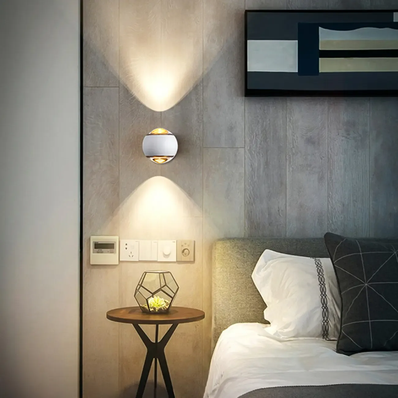 Modern 2-Light Globe Adjustable Wall Sconce Image - 18
