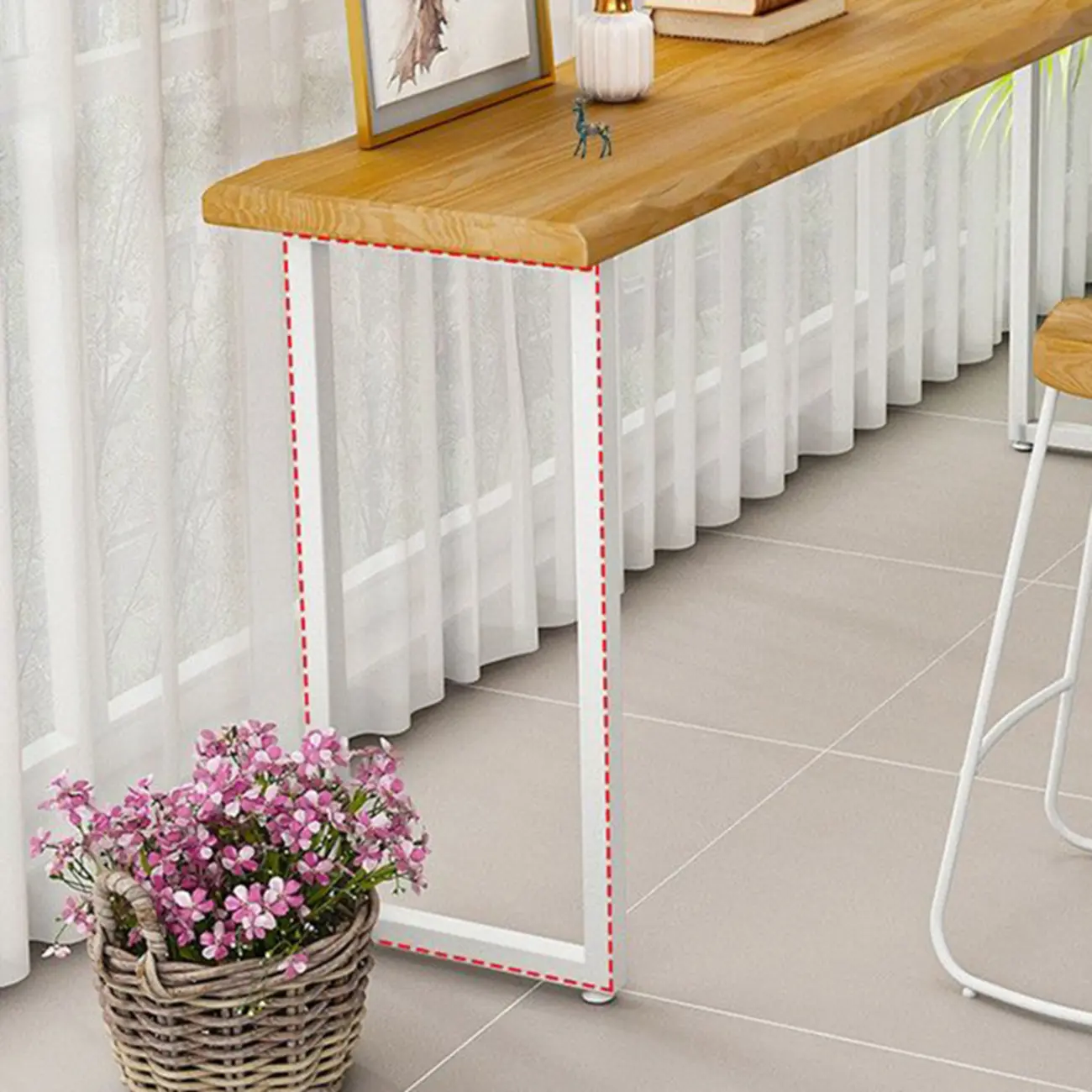Modern Wooden Counter Height Bar Table for Home Pub Use Image - 11 | homeyfad