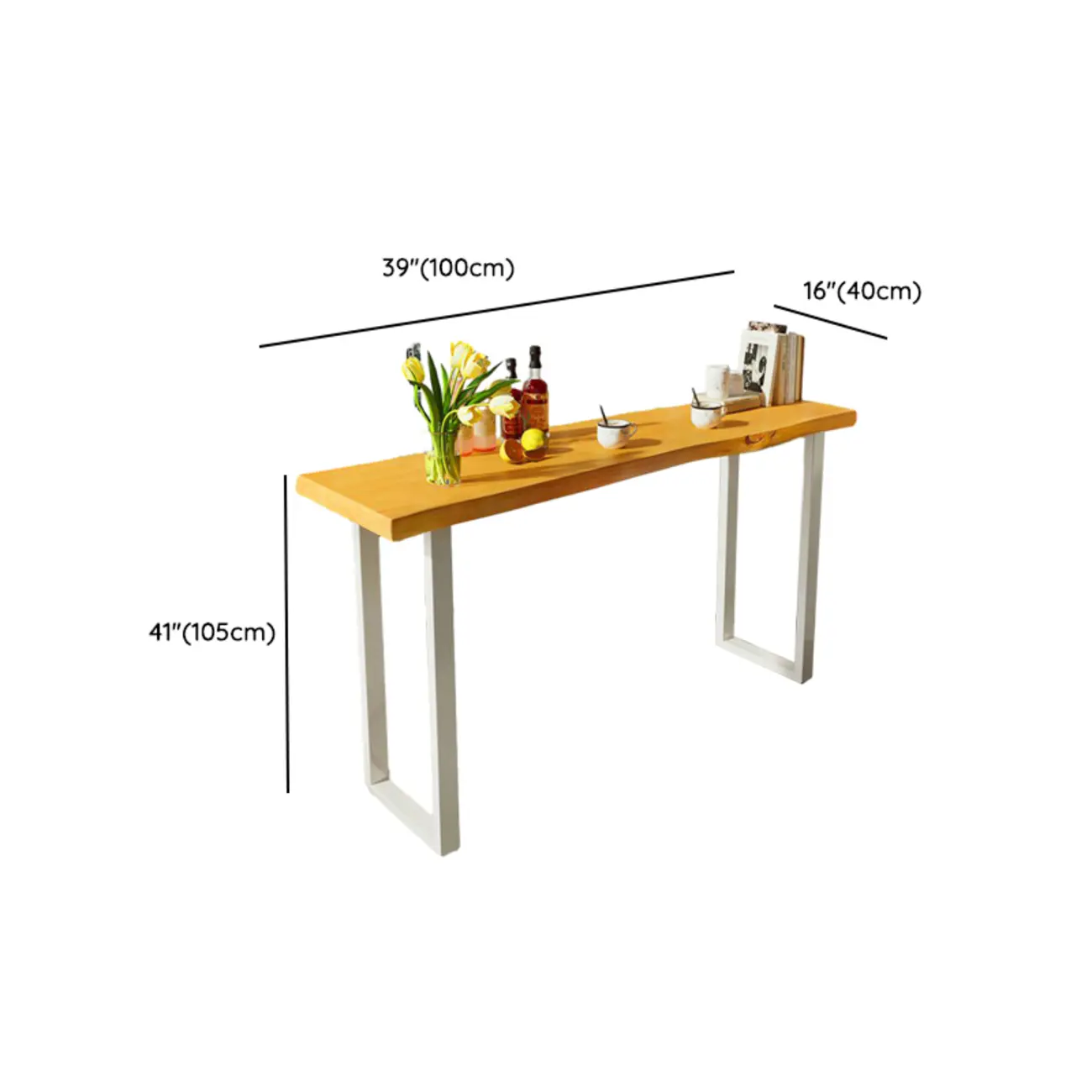 Modern Wooden Counter Height Bar Table for Home Pub Use #size | homeyfad