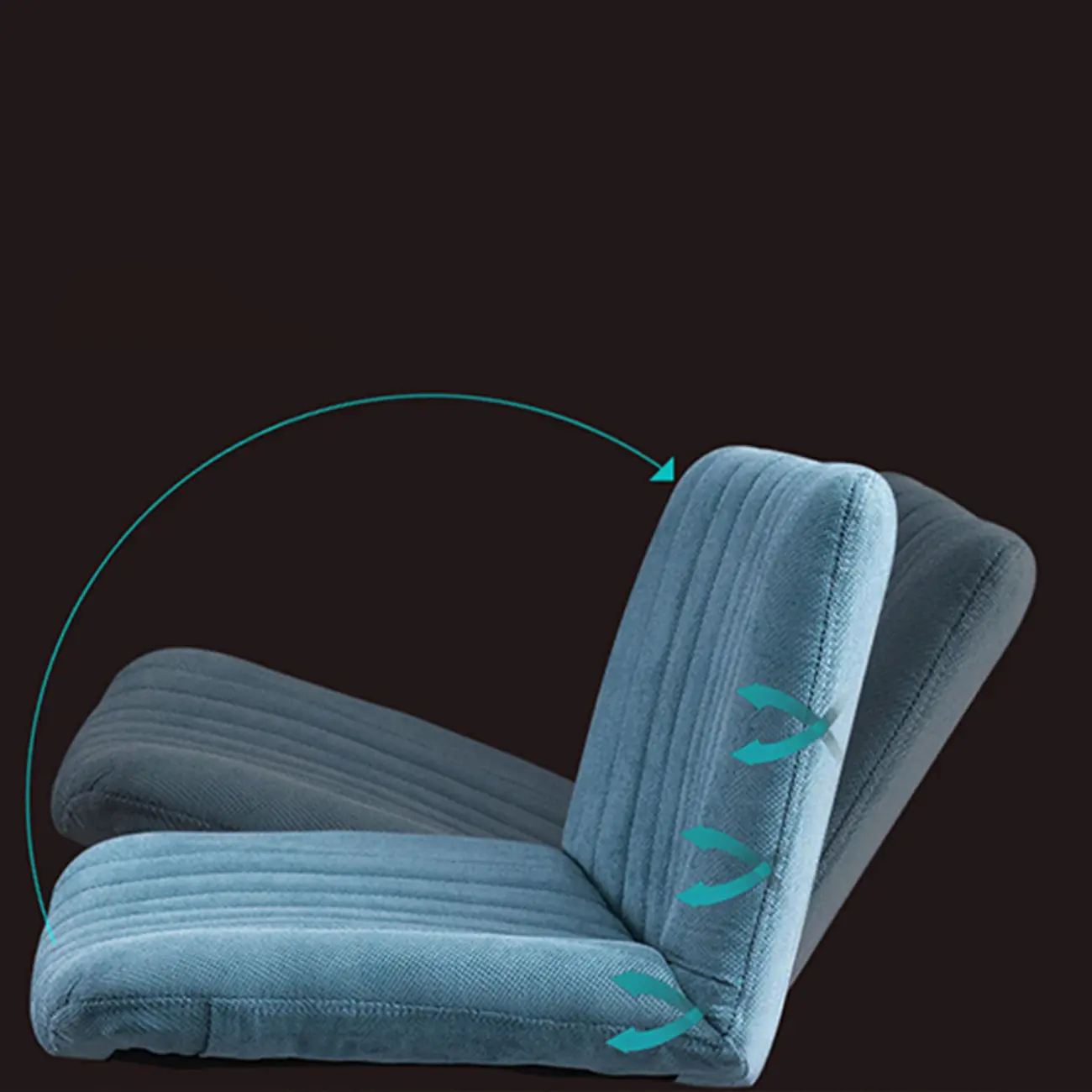 Elegant Gray Linen Upholstered Swivel Office Chair Image - 16 | homeyfad