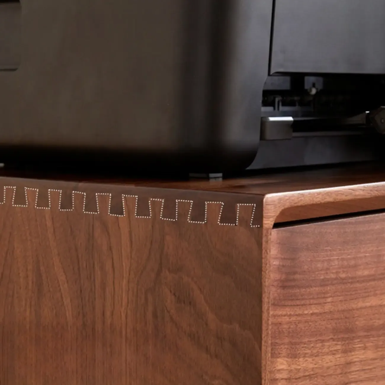 Traditional Natural Wooden Vertical Filing Cabinet with 4 Drawers Image - 11