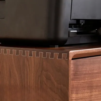 Traditional Natural Wooden Vertical Filing Cabinet with 4 Drawers Image - 11