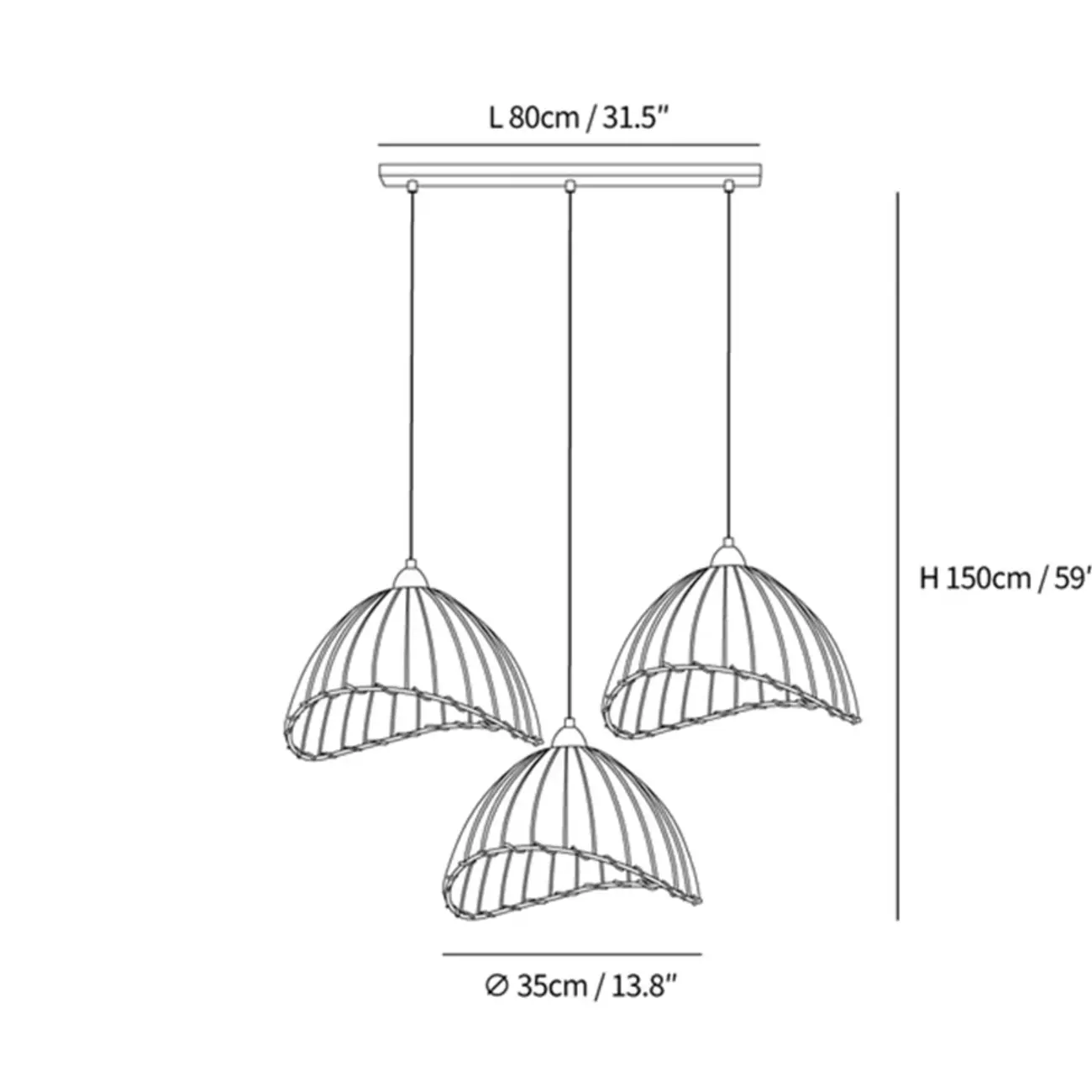 Rattan Fabric Pendant Lamp Beige Dome Shape For Kitchen Image - 46 | homeyfad