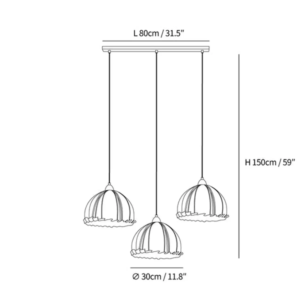 Rattan Fabric Pendant Lamp Beige Dome Shape For Kitchen Image - 51 | homeyfad